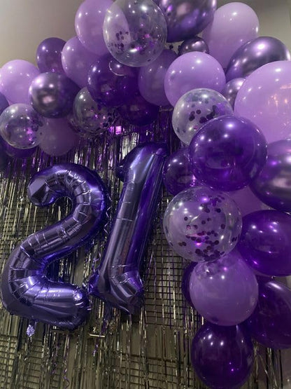 Purple Number 7 Balloon 40 Inch - Image 3