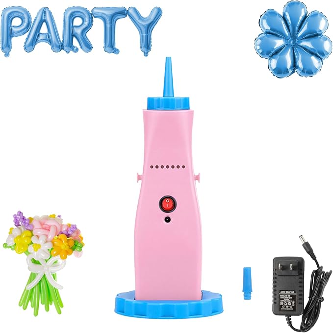 Balloon Pump Electric Air Pump for Long Balloon Inflator Blower Machine for by Kusamue
