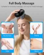 Upraded Handheld Cat Massager Dog, 4 Massage Heads, Cat Head and Back Scratcher, Electric Pet Massager for Dogs and Cats, for Relieving Tight Stiffness Muscles, Promote Bonding