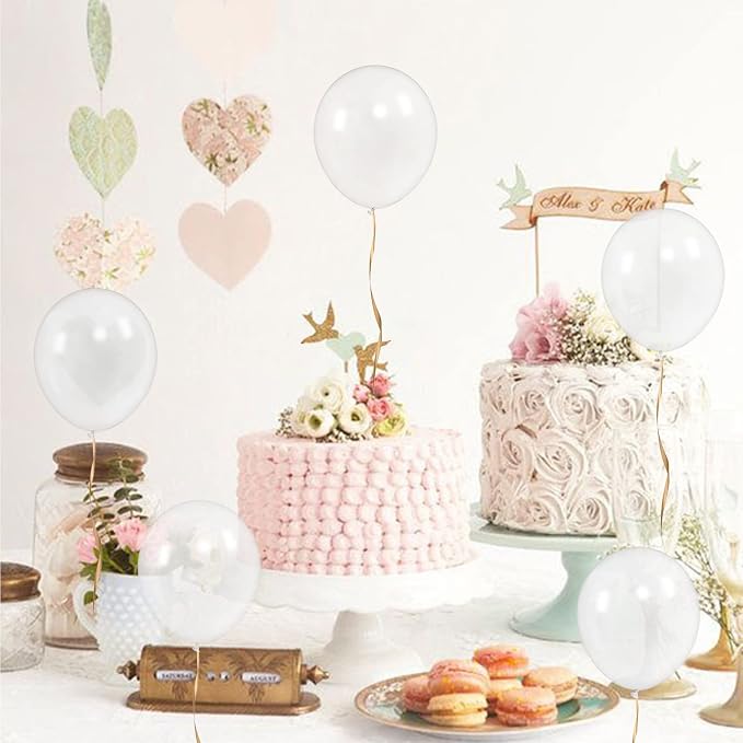 Clear Balloons 110Pcs, 5 Inch Small Latex Party Balloons, Mini Thick Clear - Image 7