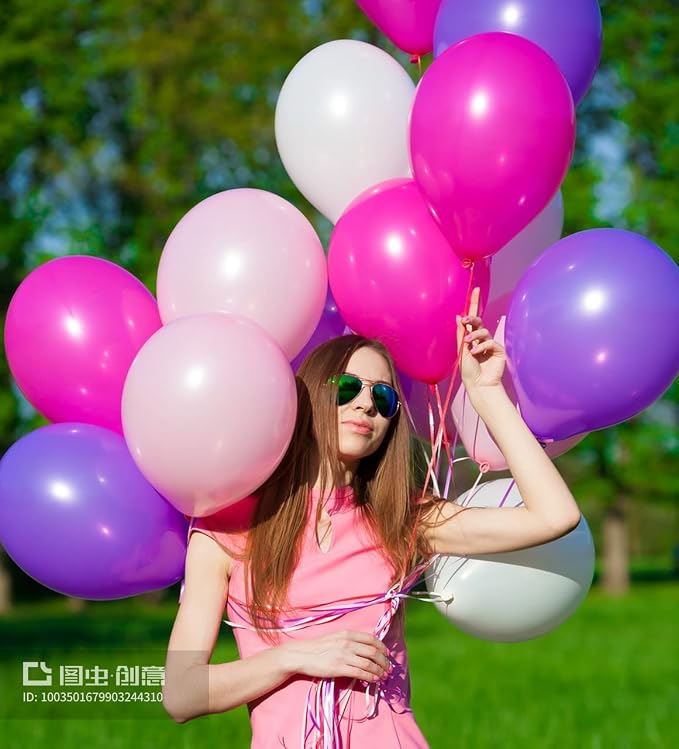 FOTIOMRG 110pcs Purple Balloon Garland Arch Kit, 18 12 10 5 inch Purple Latex - Image 4