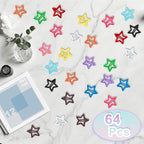 64 Pcs Metal Snap Hair Clips for Women,Small Snap Barrettes for Women Girls Thick Fine Hair (Random 12 Colors)