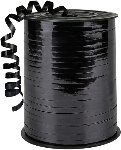 500 Yards Curling Ribbon Bright Black Balloon String Ribbon by Unknown