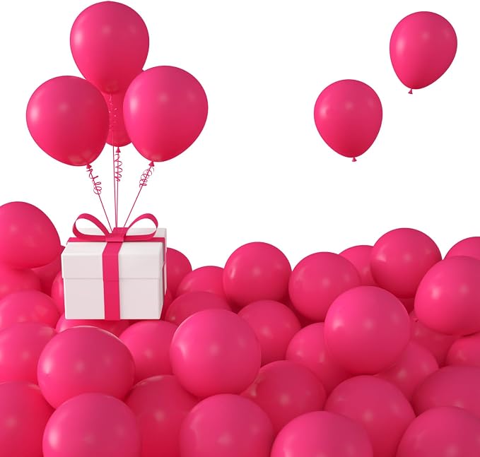 Hot Pink Balloons, Birthday Decoration, Wedding Party, Baby Shower Decorations by KALOR