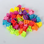 50 PCS Mini Hair Claw Clips， Bangs Strong Grip Multifunction Clamp Clips. (Bright colors)