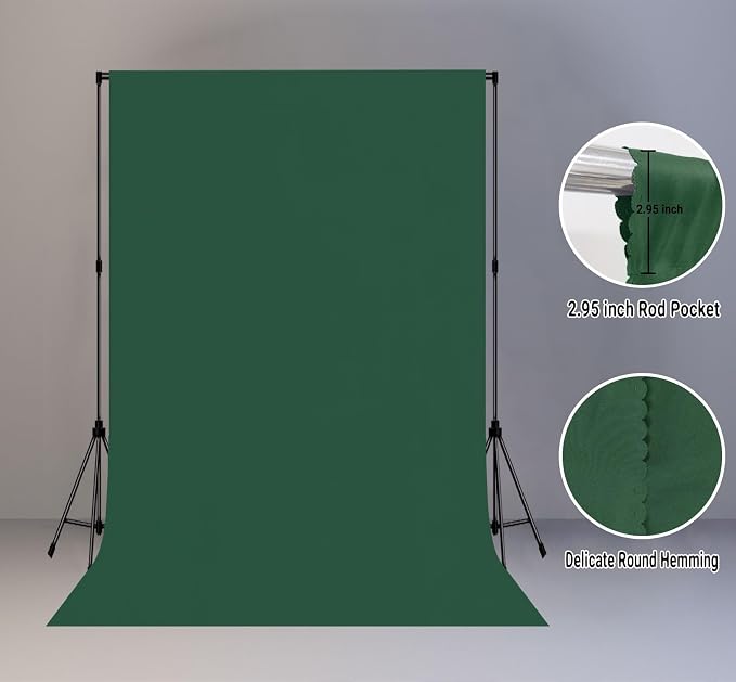 Dark Green Photography Backdrop - Image 2