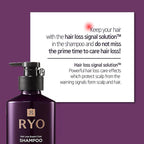 RYO Hair Strength Expert Care Shampoo for Sensitive Scalp, Hypoallergenic Cleansing, Soothing Care, Relieving Itchiness for Dryness and Smelly Scalp, Strengthening for Thinning Hair, 13.53 Fl Oz.