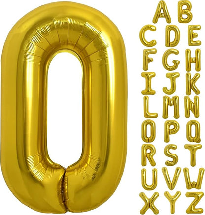 TONIFUL 40 Inch Large Gold Letter O Foil Balloons Alphabet Balloons | Giant by TONIFUL