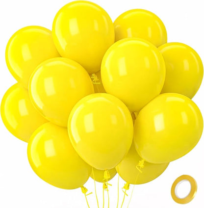 Patimate Yellow Balloons 100 Pcs 12 inch Round Yellow Latex Party Balloons | by PatimateDirect