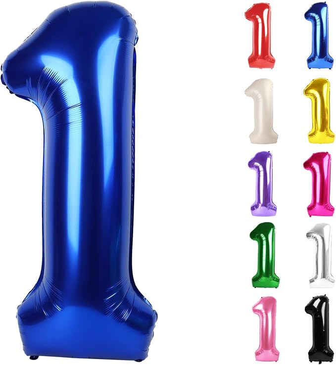 Night Blue Number 1 Balloon 40 Inch by IWERP
