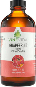 VINEVIDA Pink Grapefruit Essential Oil 4 oz - Undiluted, DIY Candle Scents, Bulk for Soap Making & Skin Safe