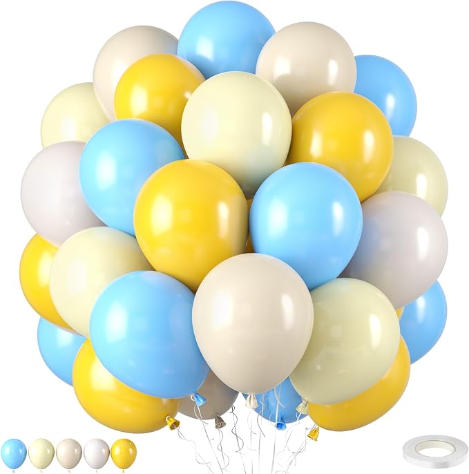 Blue and Yellow Balloons by FunHot