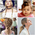 DIYDEC 10PCS Hair Ties Bracelet for Women 5 Styles Soft Braided Boho Hair Bands Elastic No Damage Hair Ties for Girls thick Thin Long Curly Hair Accessories