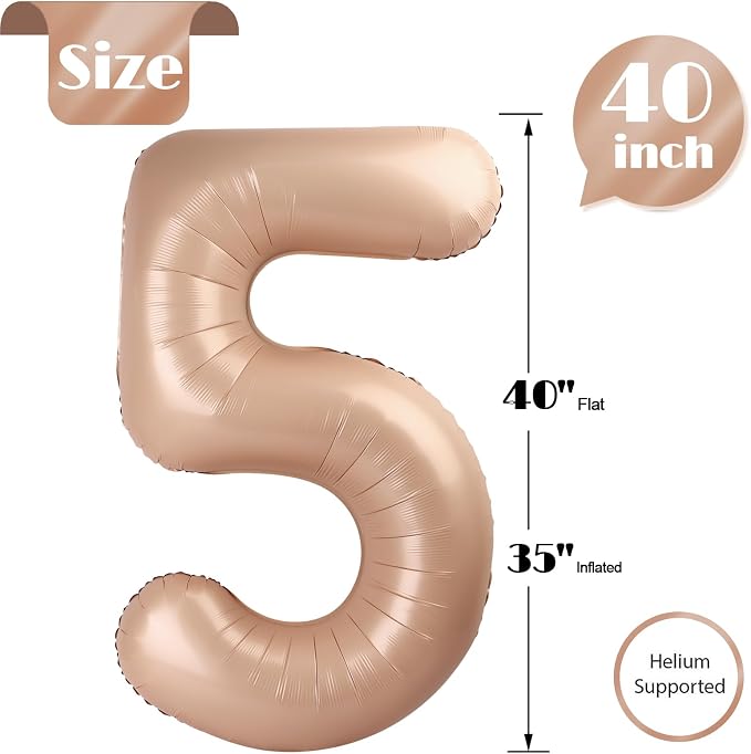 Light Brown 5 Balloon - Image 5