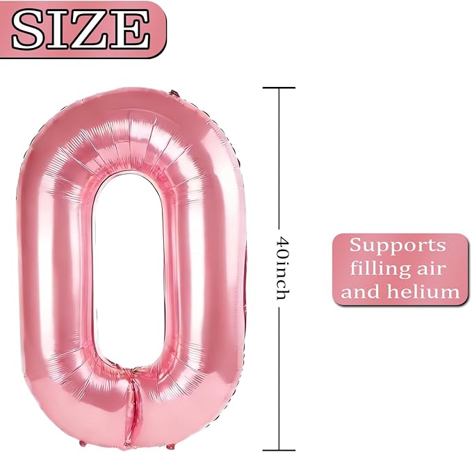 40 Inch Number 6 Balloons for 6th Birthday Party Decorations, 0-100 Jewelry - Image 4