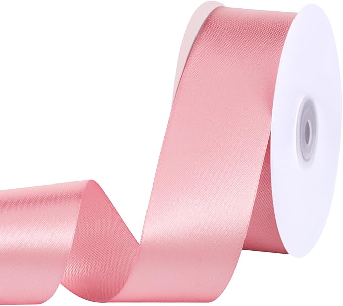 woric Pink Satin Ribbon 1 1/2 Inch 60 Yards by woric