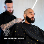 Barber Strong The Barber Cape Haircut Cover for Men, Hair Repelling and Static-Reducing Material, Water Resistant Fabric