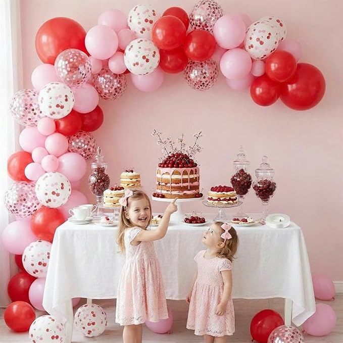 Red and Pink Cherry Balloons, 12 Inch Red Pink Cherry Printed Balloon and - Image 6