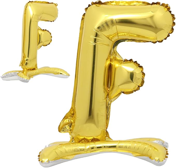 16" Standing Alphabet Letter and Number Balloons Aluminum Hanging Foil Film by RUIANSI