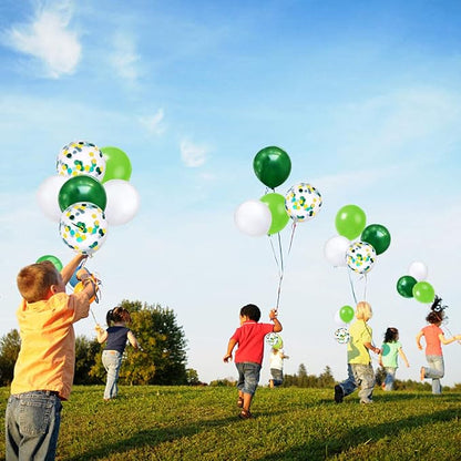 KBZVNAF Green White Latex Party Balloons - Image 5