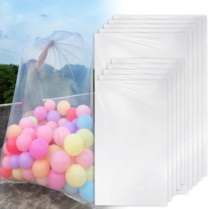 Kreapa 10 Pcs Large balloon bags, balloon transport bags transparent giant - Image 2