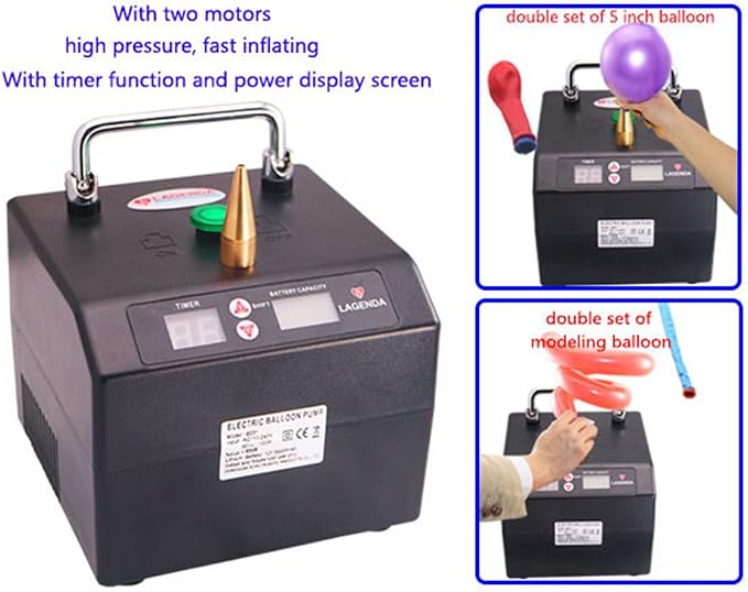 Lagenda Portable Electric Balloon Pump Professional Automatic Modeling Balloon - Image 4
