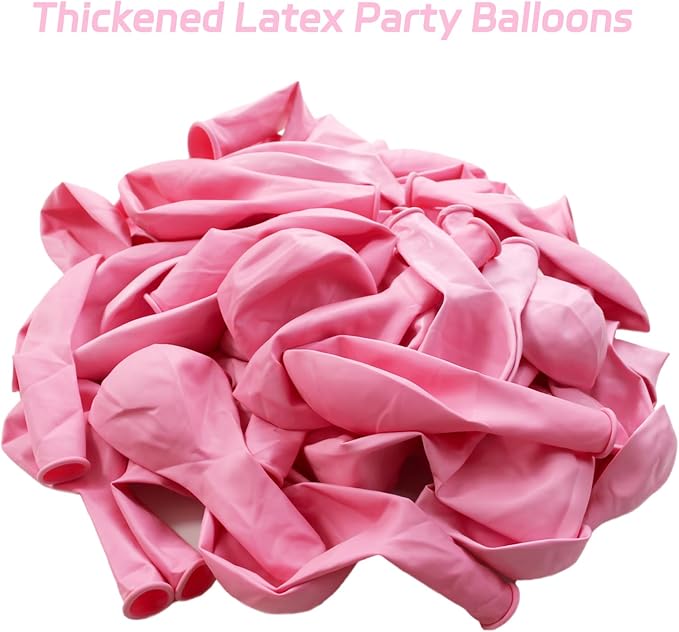 Pastel Pink Balloons 12 Inch 100 Pack light Pink Latex Balloons Baby Pink Party - Image 4