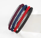 STHUAHE4PC Multicolor Protection Resin Teeth Comb Hair Hoop Hairband Headband Hair Accessories by Beauty hair (Multi-colored-No.25)