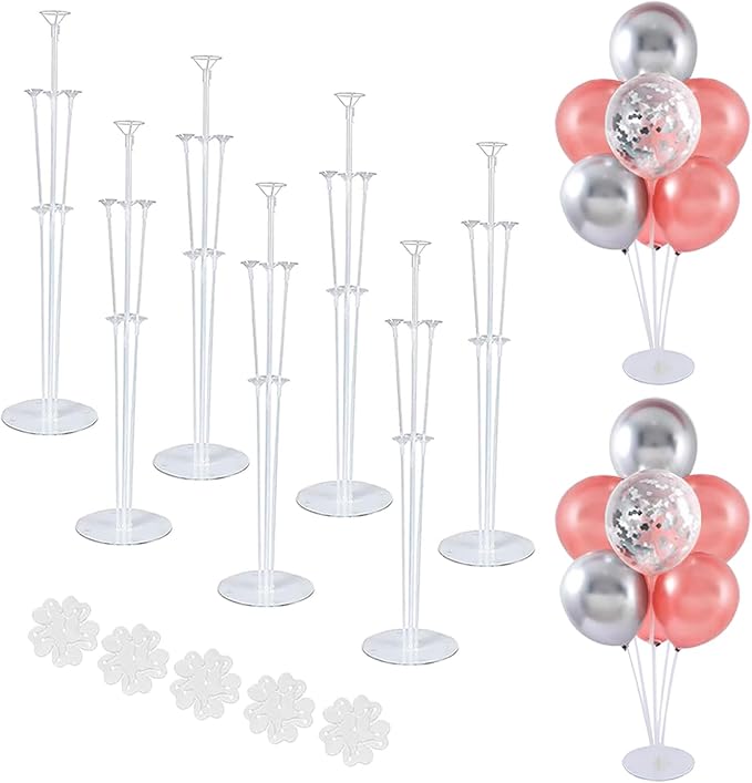 7 Sets Balloon Stand Kits, Balloon Sticks Holder by LOBUBT