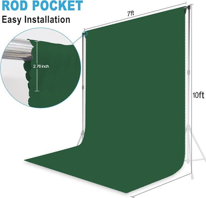 Dark Green Photography Backdrop - Image 2