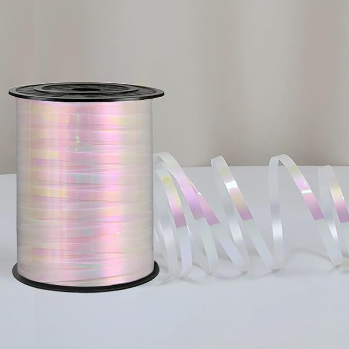 500 Yards Iridescent White Ribbon, 1/5 Inch Christmas Curling RibbonsPerfect - Image 6