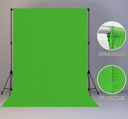 Green Screen Backdrop for Photoshoot, Fabric 10x20ft | Polyester Studio Photo - Image 2
