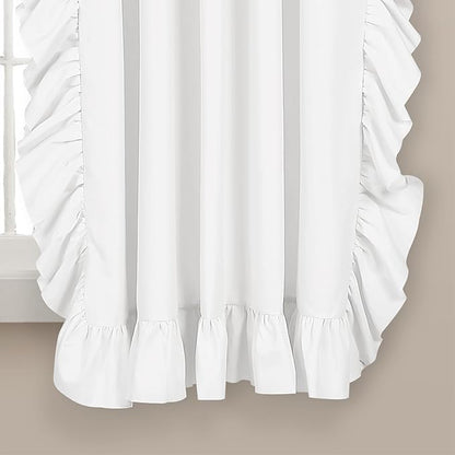 Lush Decor Reyna Ruffle Window Curtain Panel Set, Living room, or Dining Room - Image 3