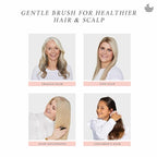 Manta Original Anti-Breakage Hairbrush – Gentle Detangling Brush for Wet & Dry Hair, Flexible Hairbrush for All Types, Healthy Hair Care for Women & Men, Pink