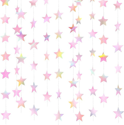 Patelai Glitter Star Garland Banner 2026 Graduation Decor 130 Feet Star Hanging by Patelai
