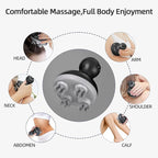 cotsoco Electric Scalp Head Massager, Scalp Hair Massage Waterproof Head Massager with 4 Heads 84 Nodes for Hair Growth and Stress Release Massage Black