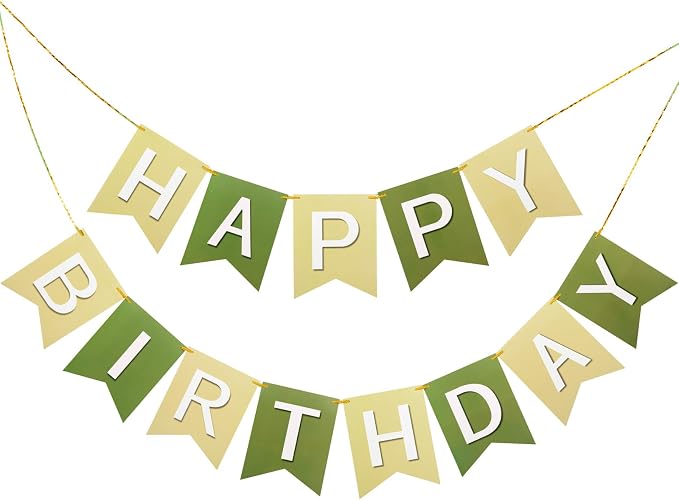 Happy Birthday Banner Birthday Party Banner NO DIY Happy Birthday Sign | by KINGLAKEGARDEN