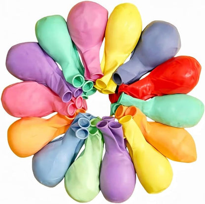 100 Pack 18 inch Pastel Balloons 10 Kinds Colors Colorful Party Balloon Bulk by ZWZLIULIAN