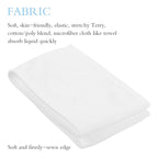 30Pcs Spa Headband Facial Esthetician Hair Wrap for Women Adjustable Makeup Head Wrap Hair Towel Wraps White