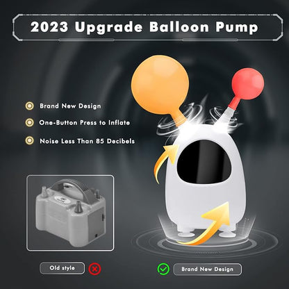 Balloon Pump Electric, SPLAKS Balloons Inflator Air Pump Portable Balloon Blower - Image 9