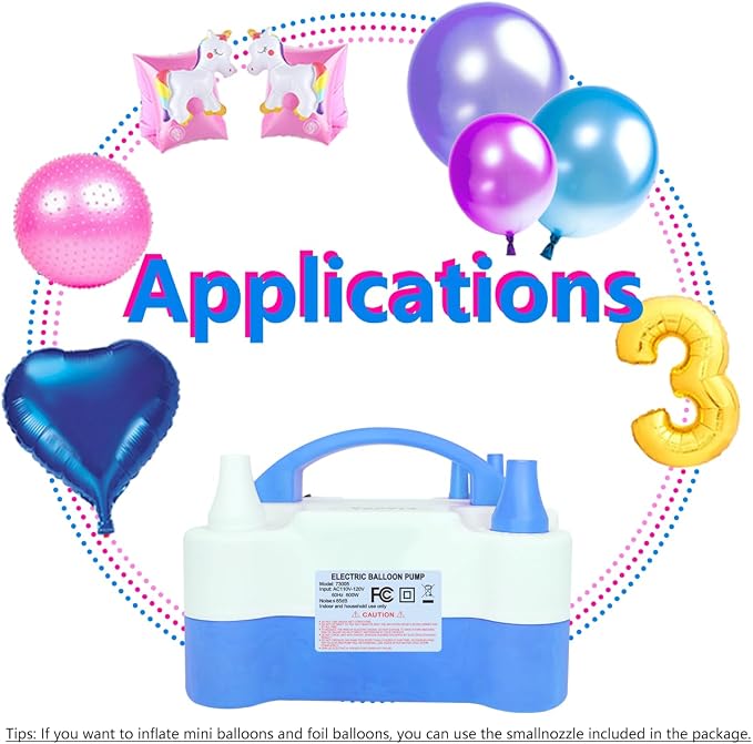 Electric Balloon Pump, Portable 2 Modes Balloon Blower Machine - Image 6