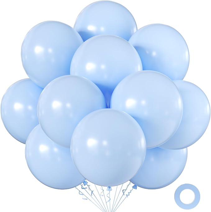 18 inch Pastel Blue Balloons by KALOR