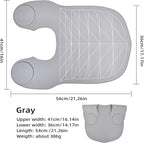 Professional Hair Cutting Cape with Geometric Grid Pattern, Longer Silicone Waterproof Cutting Mat,Neck Guide