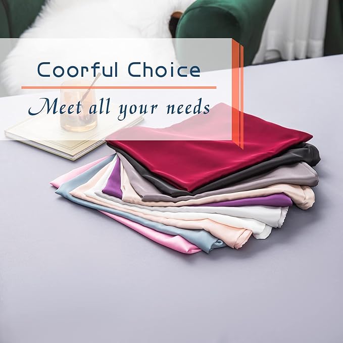2 Pcs Mulberry Silk Pillowcase for Hair and Skin,Cooling Silk Pillow Case with Hidden Zipper,Allergen Proof Dual Sides Soft Breathable Smooth Silk Pillow Cover for Women(Queen-2PCS,Aqua Blue)