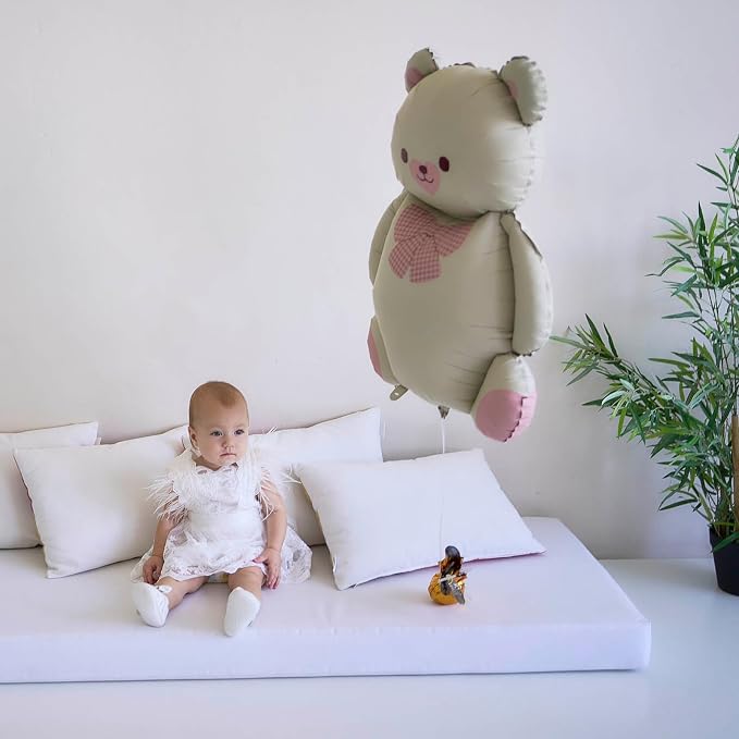 Magic Cream White Bear Balloon Matte Finish - Image 7
