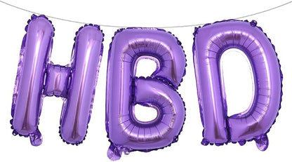 16 Inch HBD Balloons for Boho Birthday Party Decorations by RUIANSI