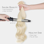 WENNALIFE Invisi Edge & Classic Tape in Hair Extensions Human Hair, 22 Inch 100g 40pcs(20pcs Invisi Edge & 20pcs Classic) Platinum Blonde Invisible Luxury Remy Hair Natural Seamless Injected Tape Ins