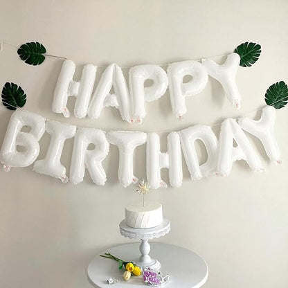 CANREVEL Happy Birthday Banner Decorations + Sign Balloons, - Image 5