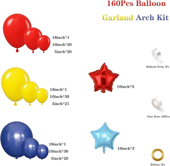 Carnival Circus Balloon Garland Arch Kit - Image 2