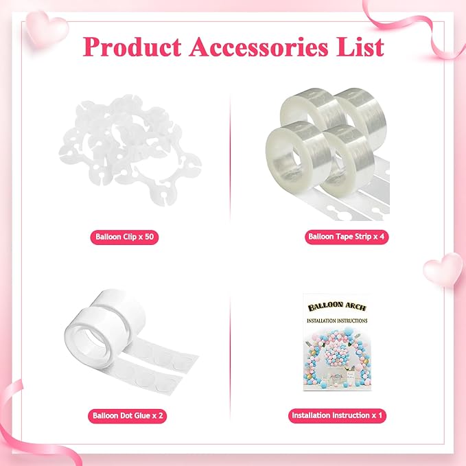 9.2FT Wedding Arch Round Backdrop Stand Large Circle Balloon Arch | White Metal - Image 5